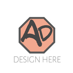 AD Logo: A Creative and Minimalist Design