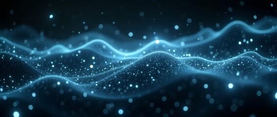 Futuristic hi-tech background. Cyberspace data transferring. Bokeh effect. Big data concept.