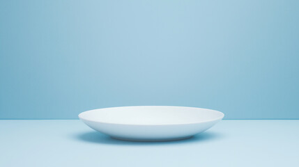 Round pedestal on turquoise background, product display stand, minimal mockup, showcase for branding, clean and simple design