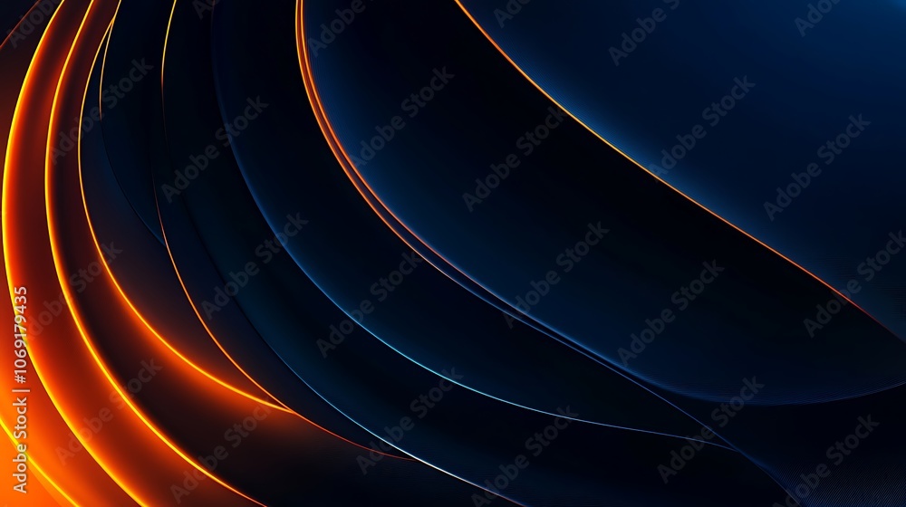 Poster lively abstract colorful waves creating a bold modern visual impact design