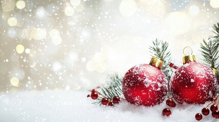 Fototapeta premium Festive New Year Banner Template Design Concept