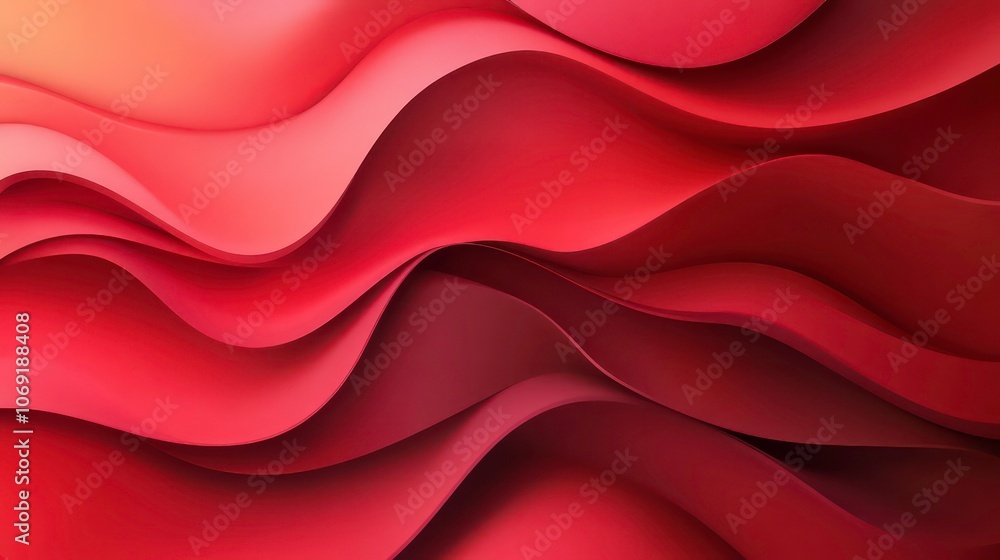 Aufkleber abstract waves in warm tones create a flowing, textured visual effect.