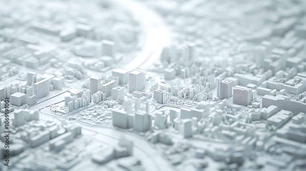 Aufkleber 4k tech city displacement map texture for 3d modelling