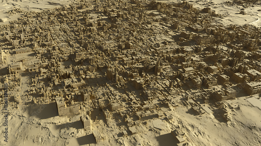 Aufkleber 4k tech city displacement map texture for 3d modelling