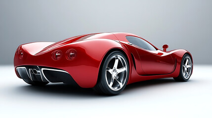 Fototapeta premium Generic and brandless modern sport car