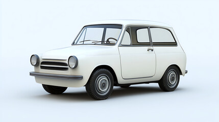 Generic unbranded white city car