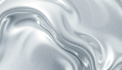 Fototapeta premium Sleek liquid metal background with smooth, flowing silver texture, creating modern and elegant appearance. Perfect for design projects and digital art