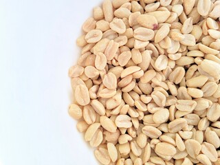 Delicious portion of roasted peanuts.