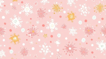 Create a whimsical christmas vibe with festive snowflake patterns for your holiday decorations