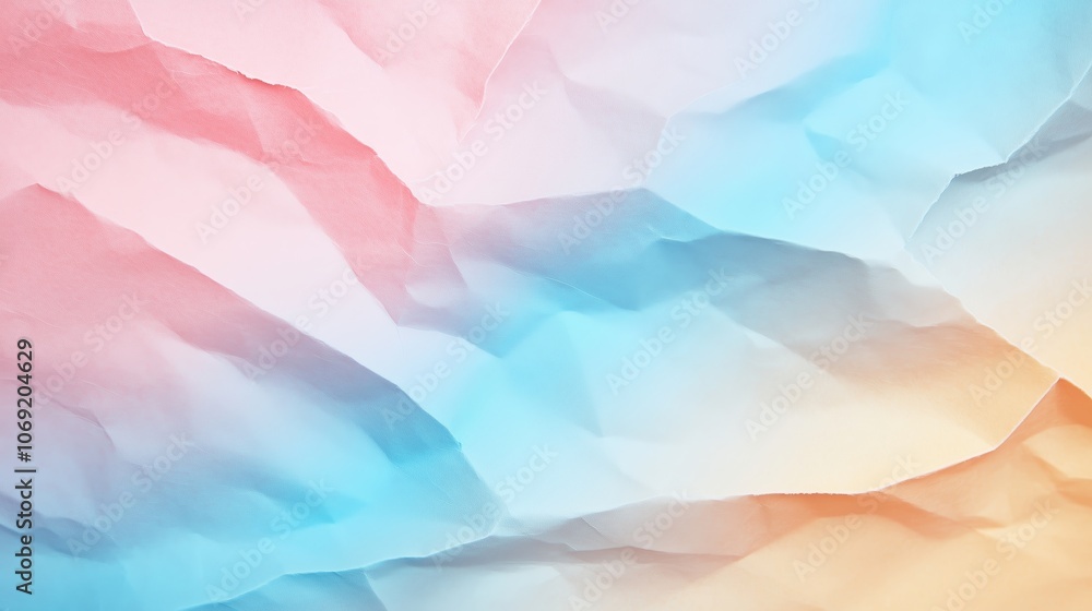 Poster abstract textured background with soft pastel colors blending in a gentle wave pattern