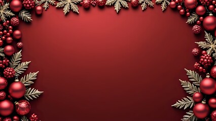 christmas background with balls
Red