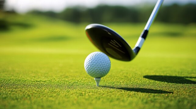 Golf enthusiasts perfect their swing with precision and skill