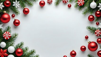 christmas background with balls