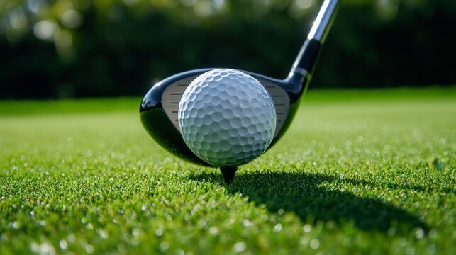 Golfers enhance their swing technique with precision drivers - Powered by Adobe