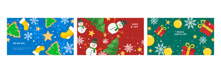 Festive Christmas Banners Featuring Element Christmas