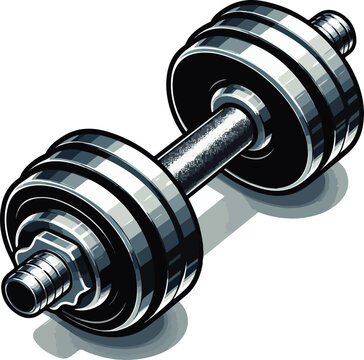 Dumble icon  for exercise, Gym dumble vector illustration