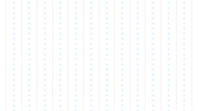 Flat Motion background with blue dots and squares lines pattern seamless loop animation white background