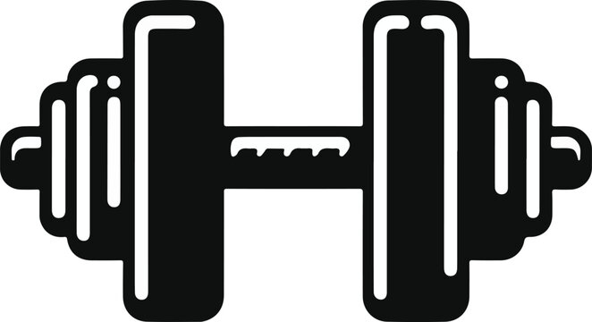 Dumble icon  for exercise, Gym dumble vector illustration