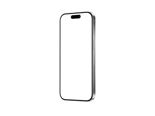 High quality realistic 3d render smartphone ui ux screen mockup with transparent PNG