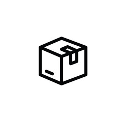 Box icon flat vector design