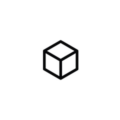 Box icon flat vector design