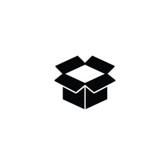 Box icon flat vector design