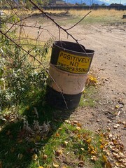 trespassing sign