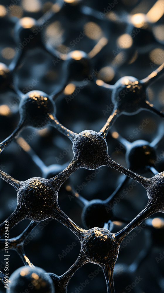 Fototapete the concept of connectivity is illustrated by a complex structure formed by interconnected nodes