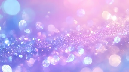 Purple background with holographic texture and iridescent effect, featuring a dreamy pattern with rainbow gradient colors in pink and blue. Perfect for creating a vibrant and cute visual appeal.