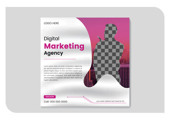 Digital business marketing social media post & web banner bundle 