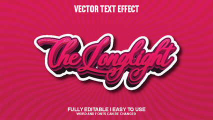 Fully Editable 3D Vector Text Effect