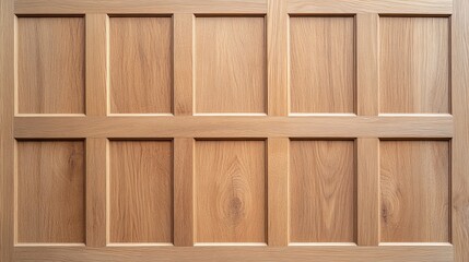 Smooth Wood Panel in Natural Oak Finish