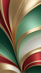 Abstract Vertical Festive Christmas Gradient with Subtle Sparkle: Red, Green, and Gold Holiday-Themed Graphic Background Texture.