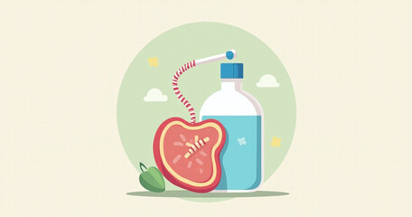 Diabetes concept in flat style vector design