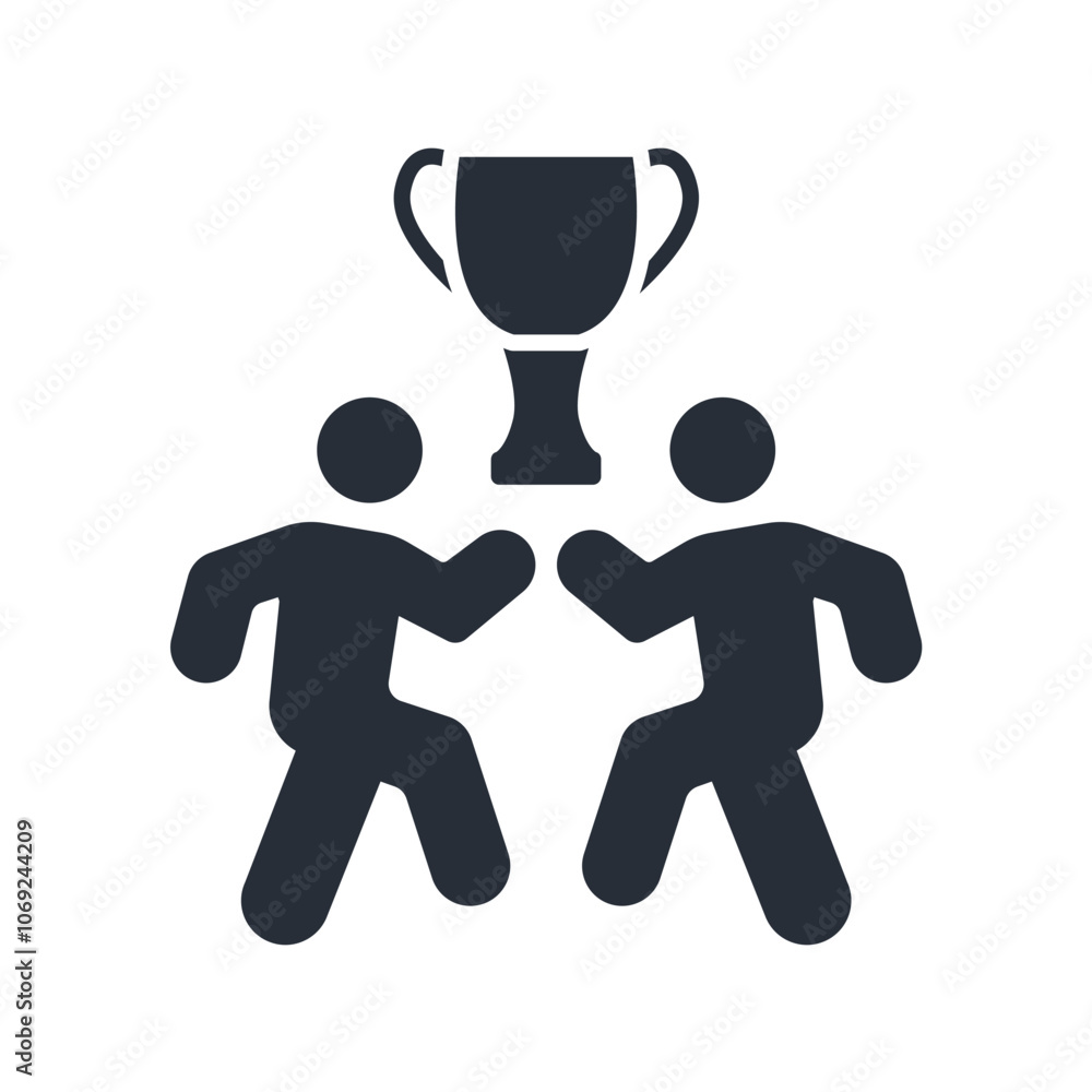 Poster collaboration icon. vector.editable stroke.linear style sign for use web design,logo.symbol illustra