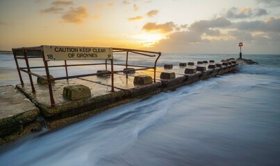 Obraz premium Sunrise Bournemouth Beach
