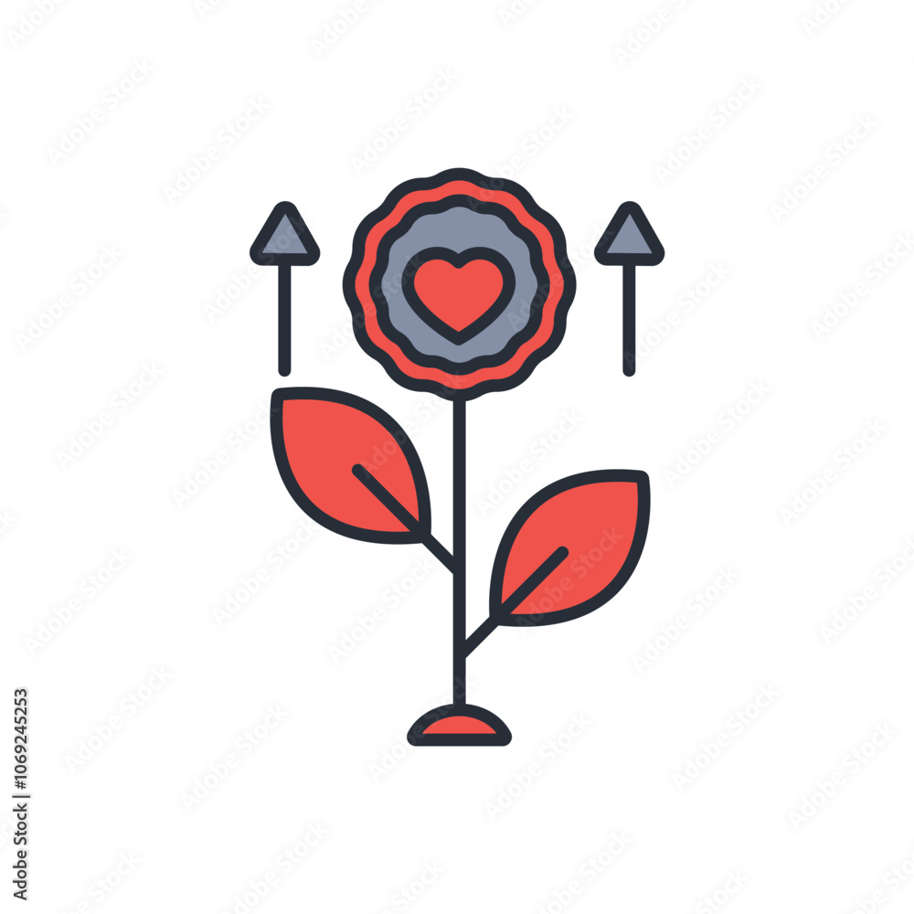 Poster empathy icon. vector.editable stroke.linear style sign for use web design,logo.symbol illustration.