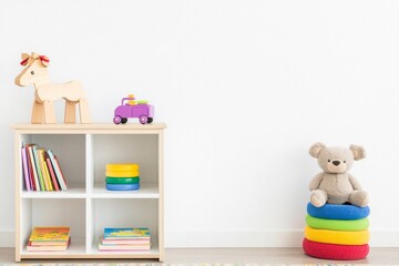 Welcoming play area in a pediatric clinic featuring Scandinavian design and colorful toys
