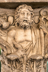 Exterior details of the former church of Saints Felix and Regolo in Pisa