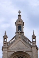 Roman Catholic parish Saint Catherine's Church (Eglise Sainte-Catherine, 1874) on Place St. Catherine. BRUSSELS, BELGIUM.