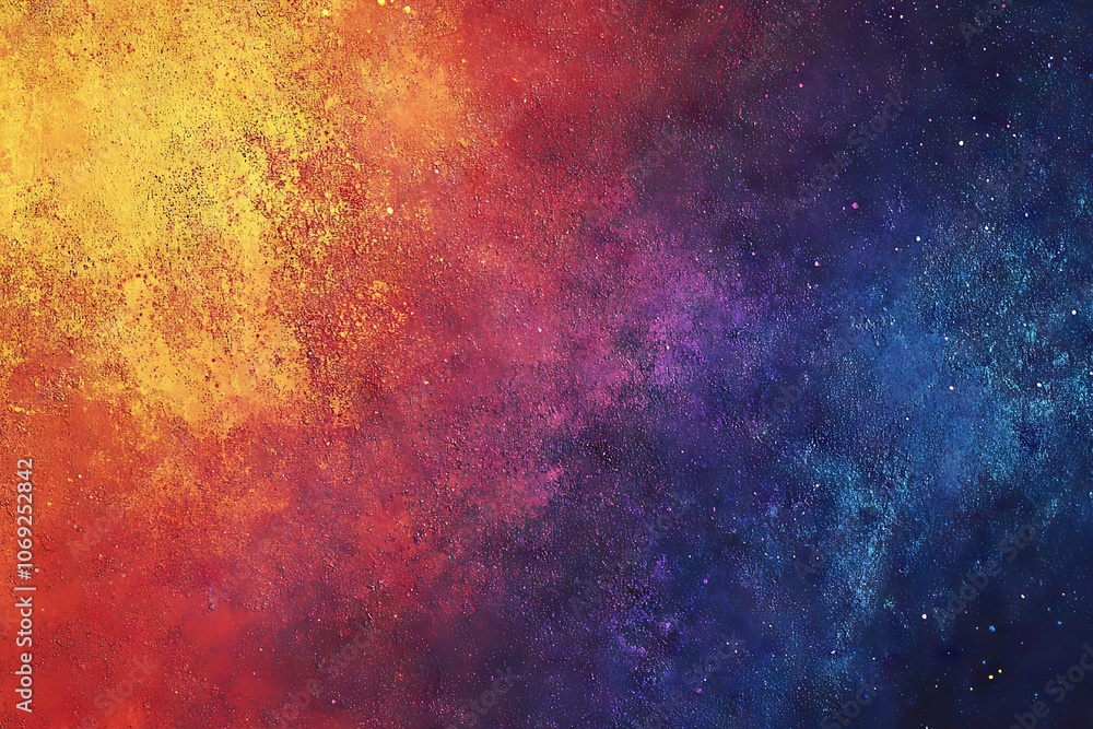 Poster abstract gradient overlay texture background in orange, blue, and pink with soft neon blur. pastel g
