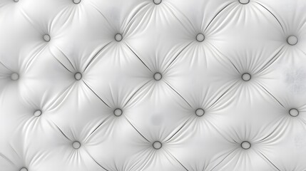 Subtle white diamond tufted upholstery pattern with a seamless background texture