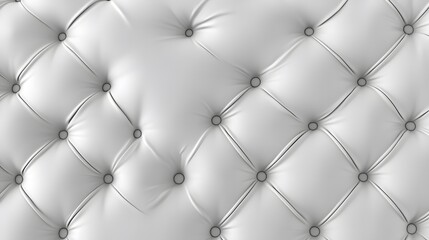 Subtle white diamond tufted upholstery pattern with a seamless background texture