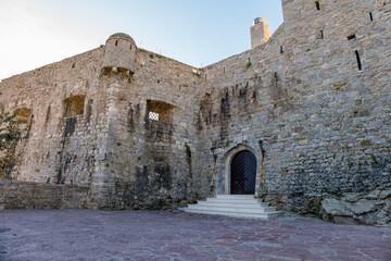 The old city walls of Budva, Montenegro