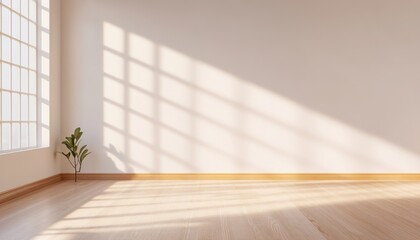 Bright and airy interior with natural light and wooden flooring