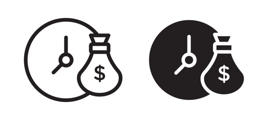 Long term investment vector icon.
