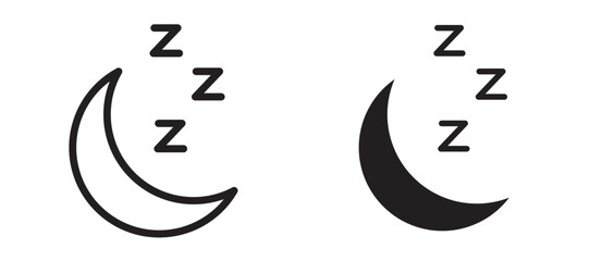 Sleep vector icon.