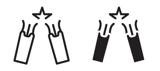 Broken Wire vector icon. vector icon.