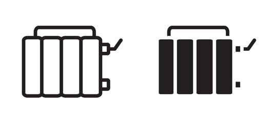 Radiator vector icon.