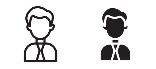 Businessman vector icon.